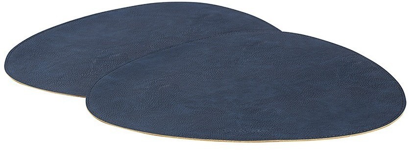 Набор из 4-х двухсторонних сервировочных салфеток drop, 33х41 см, синий/коричневый (77841)