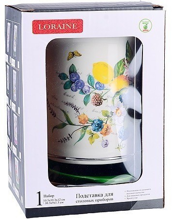 Подставка для столовых приборов Лесные ягоды с лимонами LORAINE (60154)