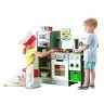 Детская деревянная кухня с аксессуарами "Делюкс Макси", свет, звук, воздушная фритюрница (E3178_HP)