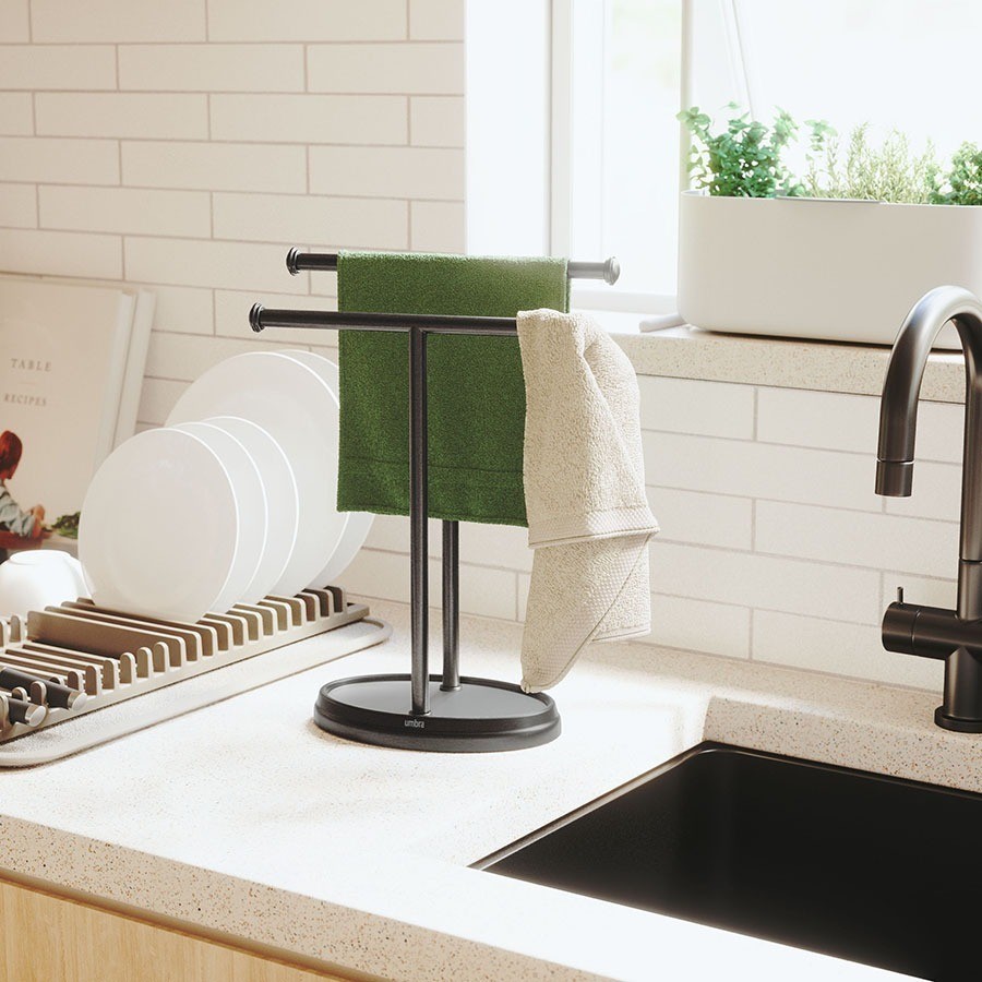 Держатель для полотенец palm, черный (78705)