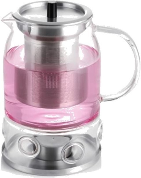 Чайник S'71СНЯТО, Боросиликатное стекло, металл, clear/chrom, SAMADOYO