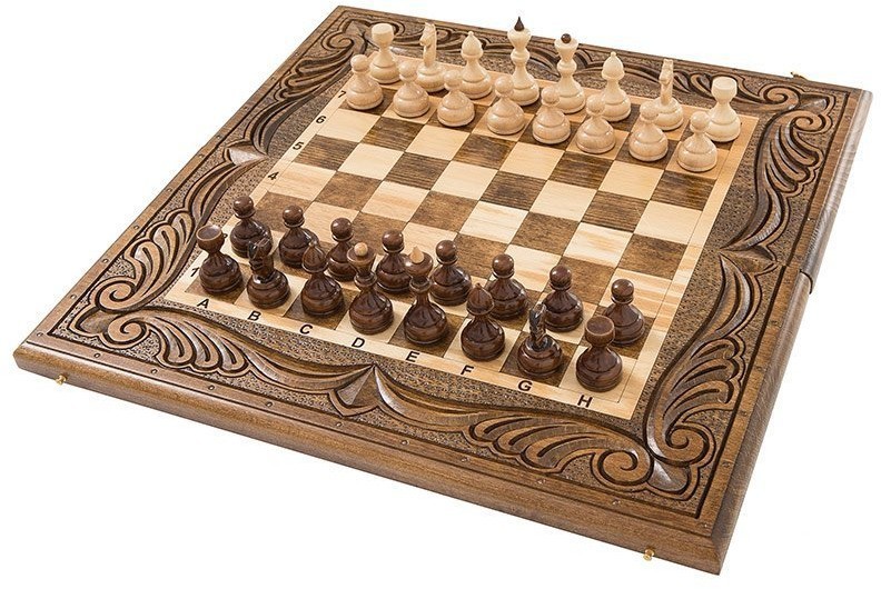 Шахматы + нарды резные 50, , Mirzoyan (28695)