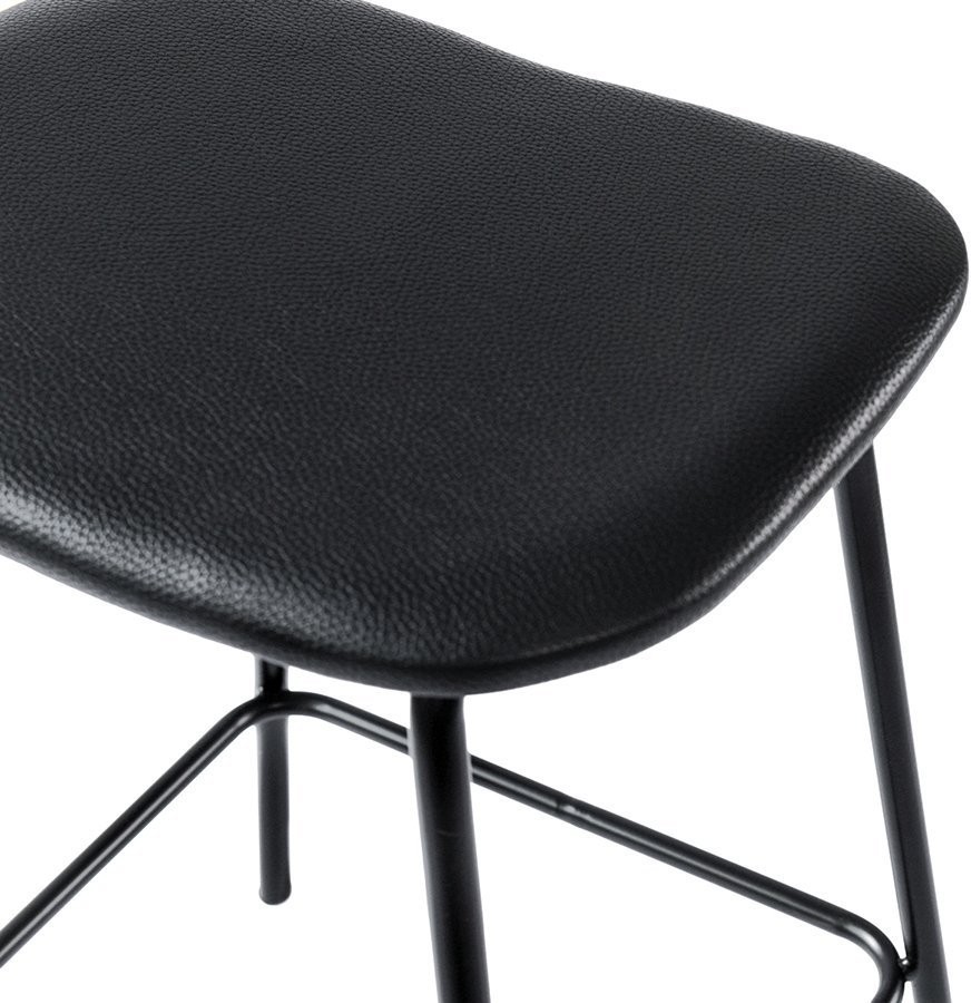 Набор из 2 полубарных стульев randall, экокожа, черные (74228)