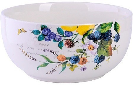 Супница керамическая 580 мл Лесные ягоды с лимонами LORAINE (60141)