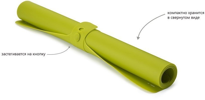 Коврик для теста с мерными делениями roll-up™, 38х58 см, зеленый (39615)