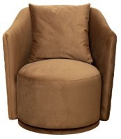 Кресло Verona Basic/VD вращающееся велюр коричн. Colt004-KOR 70*77*80см (TT-00014712)