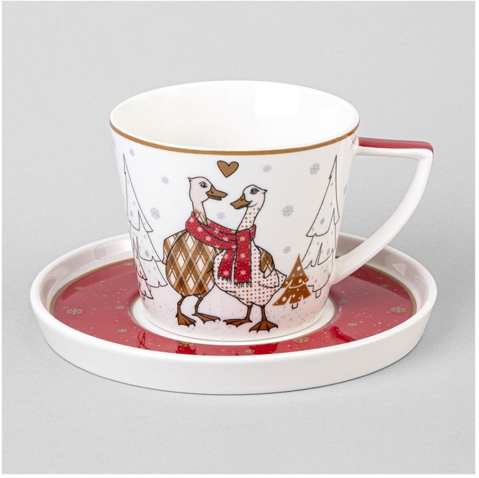 Чайная пара lefard "family christmas" 250 мл (425-184)