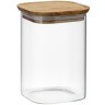 Банка для хранения квадратная glass acacia, 1,1 л (79979)