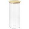 Банка для хранения квадратная glass bamboo, 1,9 л (77500)