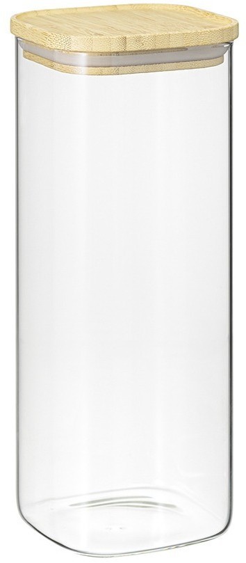 Банка для хранения квадратная glass bamboo, 1,9 л (77500)