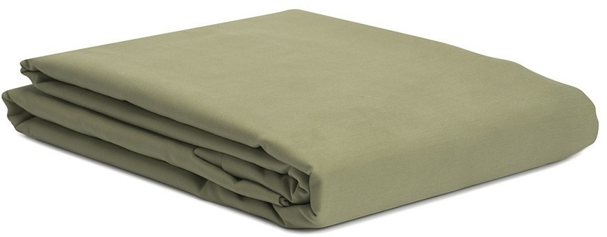Простыня из сатина цвета шалфея с брашинг-эффектом из коллекции essential, 240х270 см (76101)