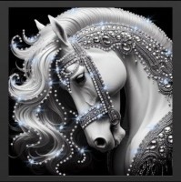 Картина Безмолвная роскошь с кристаллами Swarovski (2438)