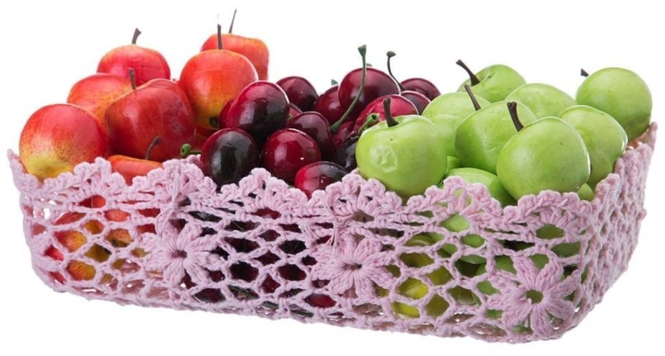 Корзинка розовая с отделениями  26*17 см,высота=7 см без упаковки Lefard (120-136)