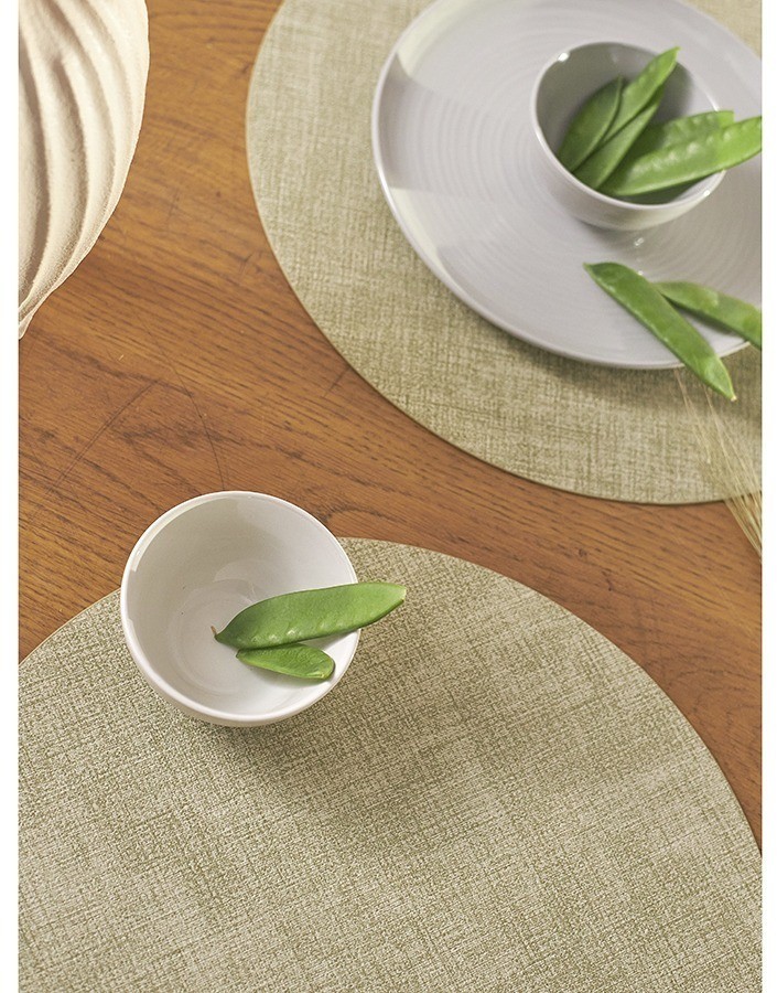 Набор из 4-х сервировочных салфеток leanera, D35 см, мятные (76985)