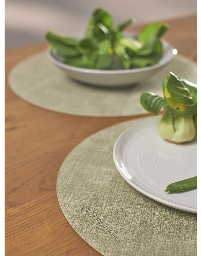 Набор из 4-х сервировочных салфеток leanera, D35 см, мятные (76985)