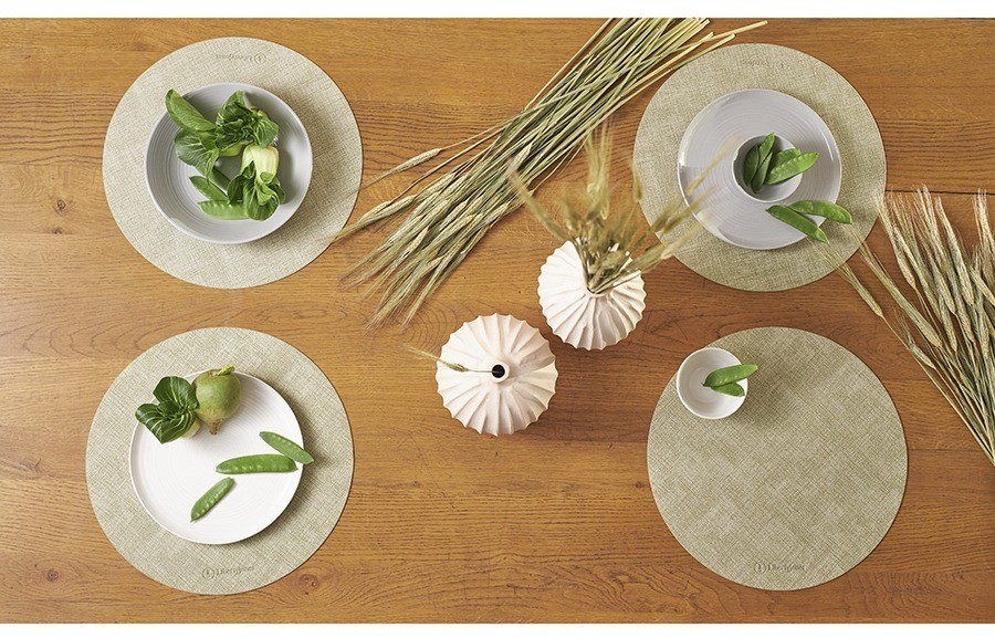 Набор из 4-х сервировочных салфеток leanera, D35 см, мятные (76985)