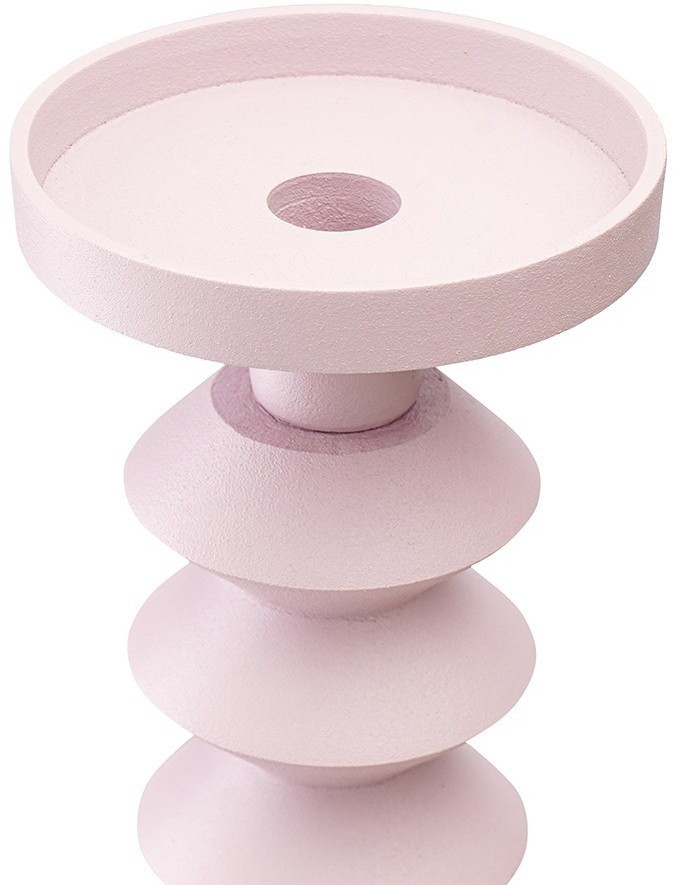 Подсвечник vivlend, 36 см, розовый (76305)