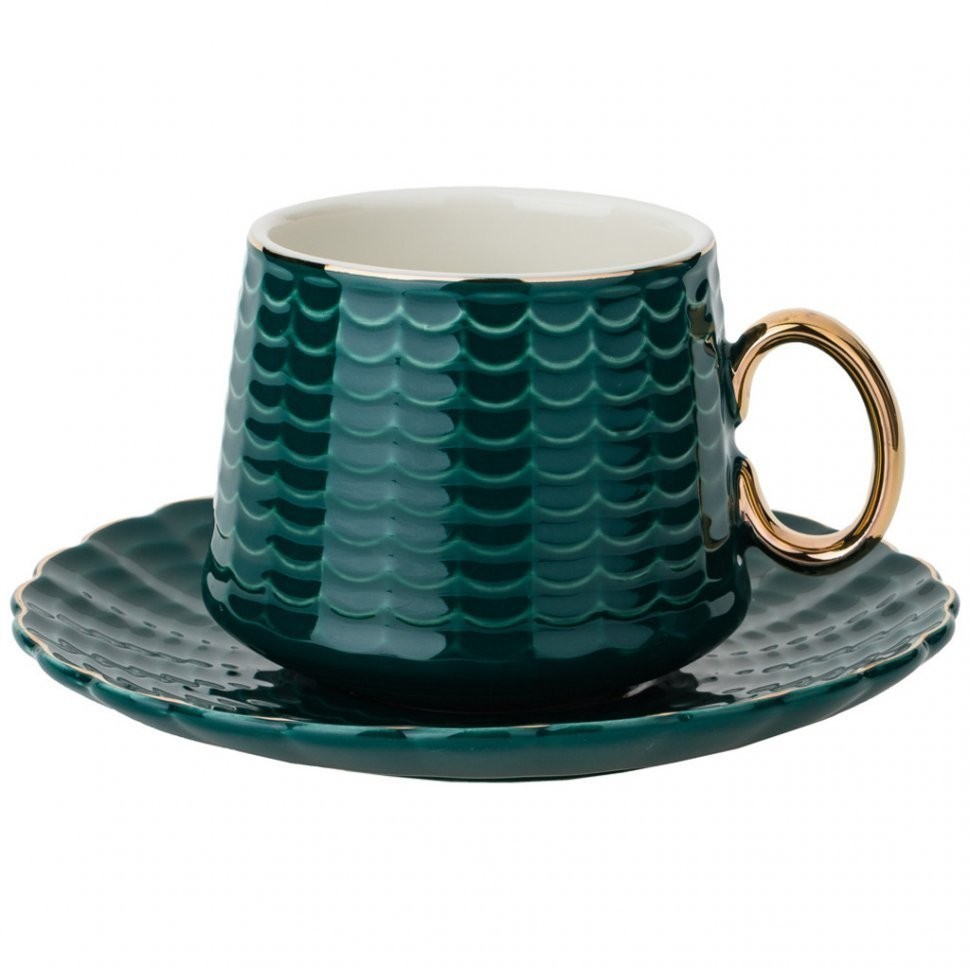 Чайный набор на 4пер. 8пр. 220мл, темно-зеленый Lefard (91-055)