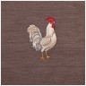 Комплект салфеток 40х40см из 3-шт"куриная семейка" 100% х/б, вышивка, коричневый SANTALINO (850-533-44)