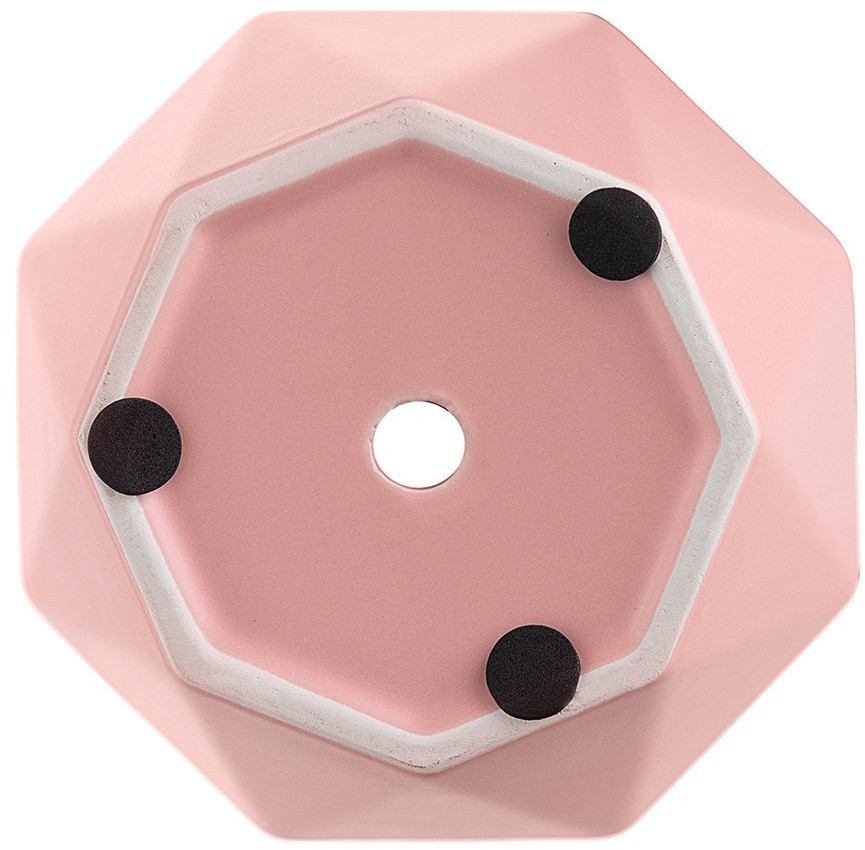Горшок цветочный rhombus, 13,5 см, матовый розовый (74311)