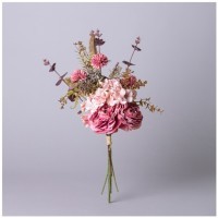 Цветочная композиция длина=38см , цвет бургунди мал.уп.=24шт Lefard (535-395)