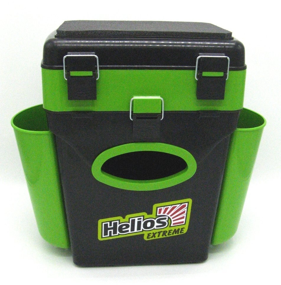 Ящик для зимней рыбалки Helios FishBox двухсекционный 10л зеленый (64060) (54331)
