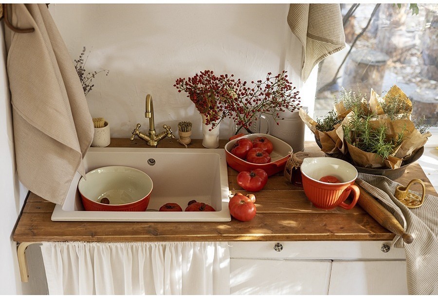 Миска soft ripples, 3 л, красная (75097)