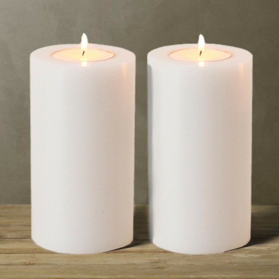 Свечи декоративные, набор из 2 шт 106948(ACC06948), пластик, white, ROOMERS FURNITURE