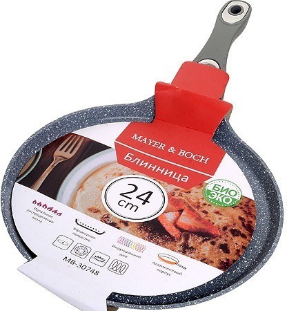 Сковорода блинная 24 см с антипригарным покрытием MAYER BOCH (30748)