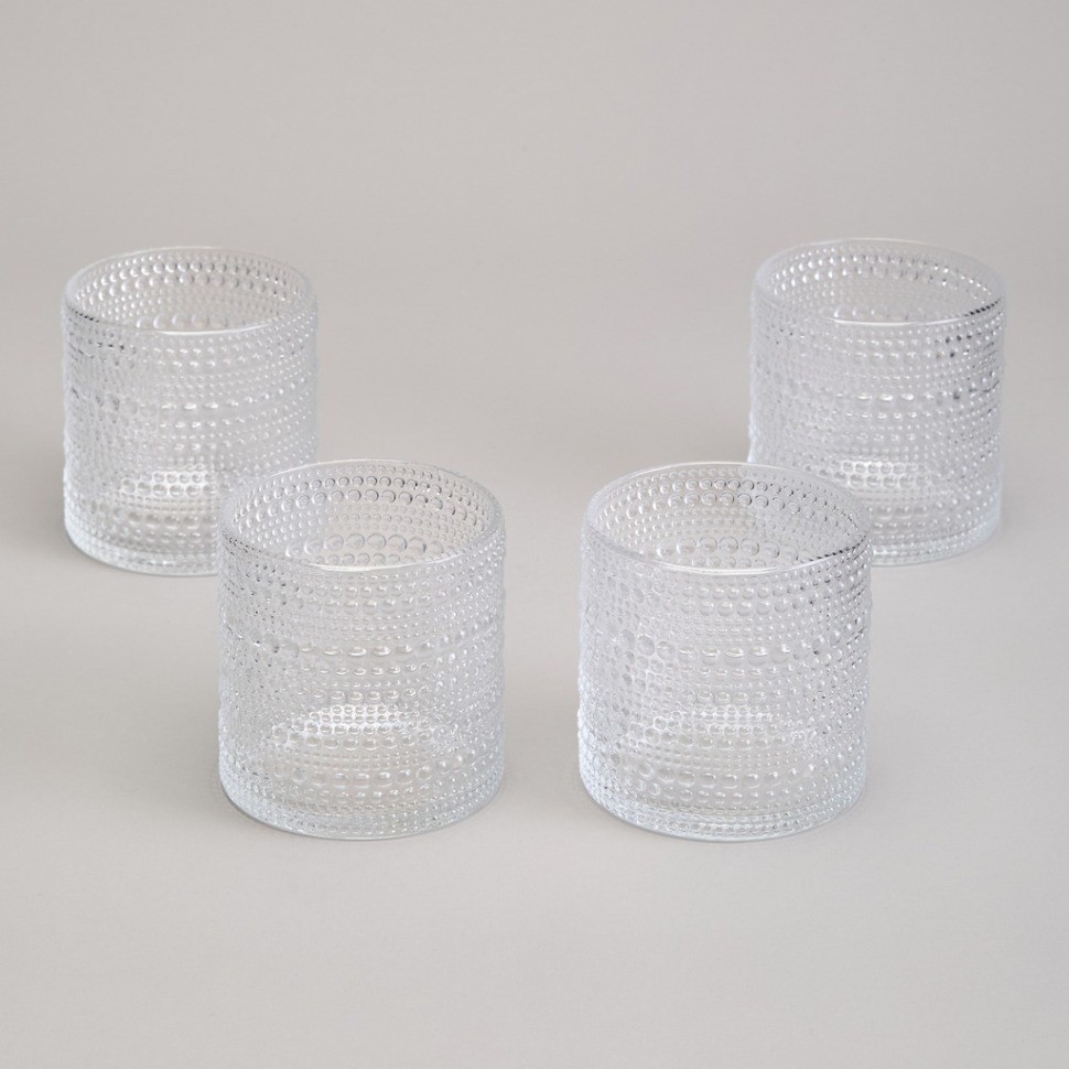 Набор стаканов "bubbles" 4 шт. 390 мл / 9 см Lefard (675-111)