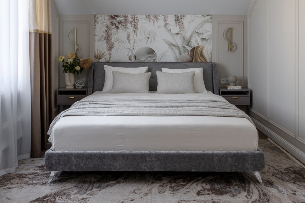 Кровать Michelle 160cм 2 кат, ткань+ткань (TT-00004354)