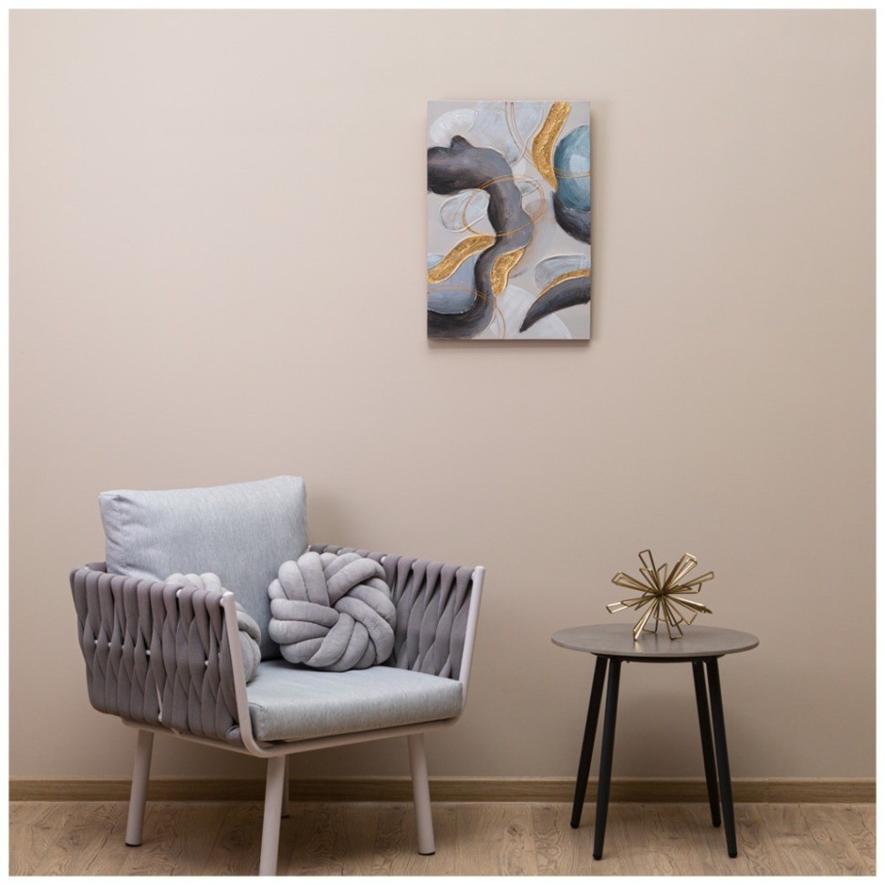 Картина "абстракция черное золото" 40х60х2,5 см Bronco (534-210)