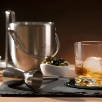 Ведерко для льда с крышкой и щипцами BarCraft из нерж/стали KCBCICEBUC