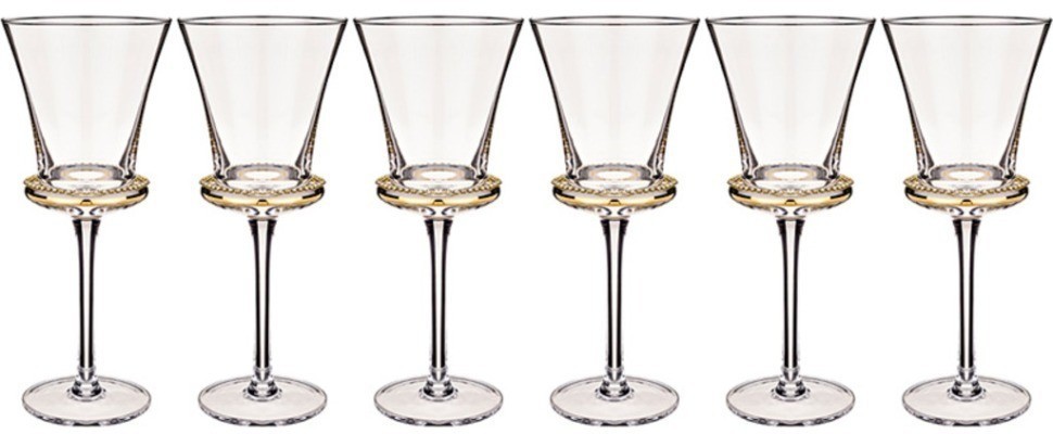 Набор из 5-ти бокалов для вина "уйанд" 270 мл. серия "muza color" Dalian Hantai (D-595-008)