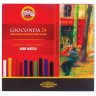 Пастель сухая художественная KOH-I-NOOR Gioconda 24 цвета квадратное сечение 8114024003KS (64971)