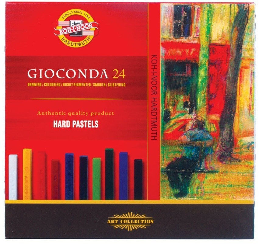 Пастель сухая художественная KOH-I-NOOR Gioconda 24 цвета квадратное сечение 8114024003KS (64971)