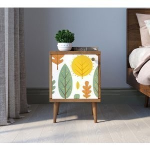 Тумбочка Berber с дверкой 30 принт арт BB21/Print_30-ET