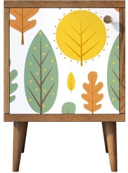 Тумбочка Berber с дверкой 30 принт арт BB21/Print_30-ET