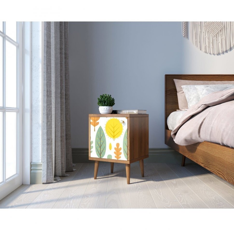 Тумбочка Berber с дверкой 30 принт арт BB21/Print_30-ET