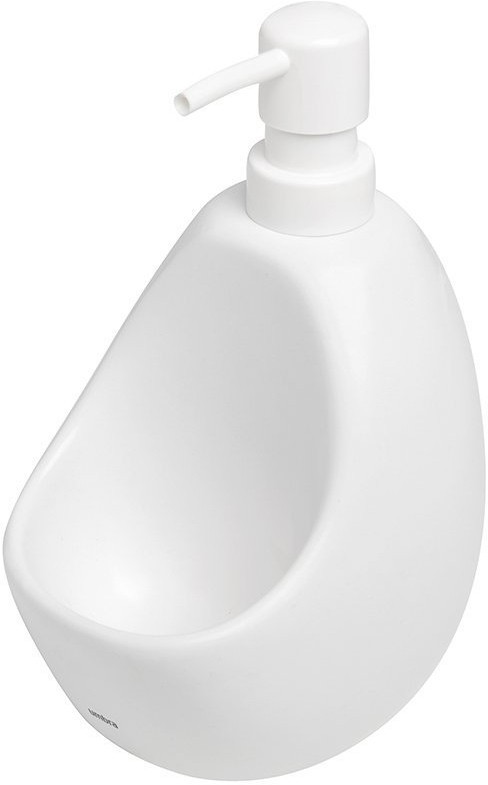 Диспенсер для мыла с подставкой для губки joey, 590 мл, белый (41761)