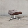 Пуф Eames Lounge EC-015/A5351walnut, металл, натуральная кожа, дерево, walnut/brown, ROOMERS FURNITURE