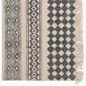 Ковер из хлопка с контрастным орнаментом и бахромой из коллекции ethnic, 70х160 см (69437)