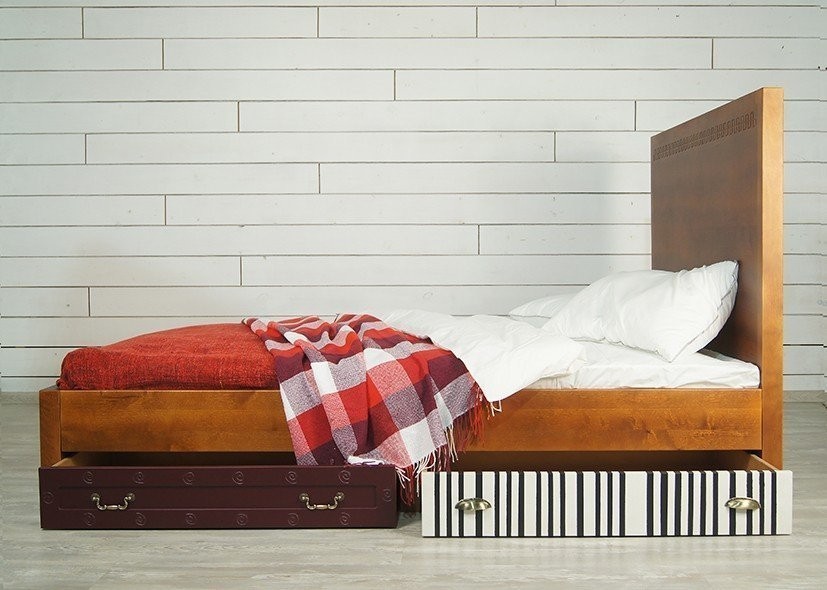 Дизайнерская кровать Gouache Birch арт M10512ETG/1-ET