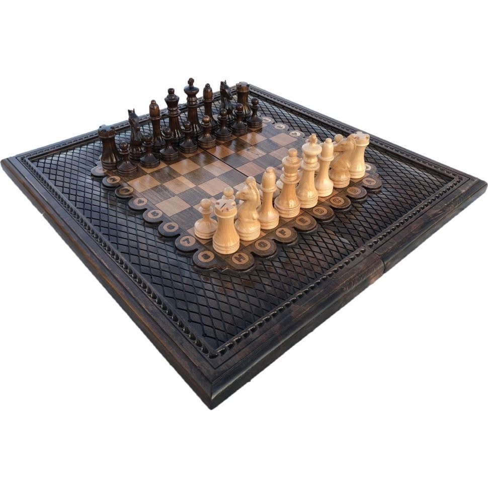 Шахматы + нарды резные 2 50, Mkhitaryan (28404)