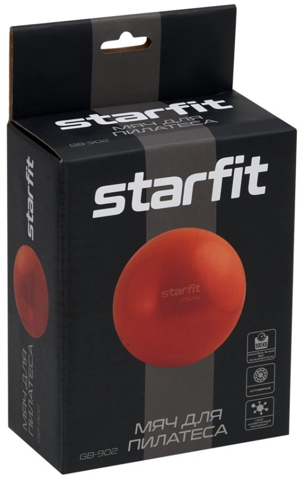 Мяч для пилатеса STARFIT GB-902 25 см, черный (2104857)