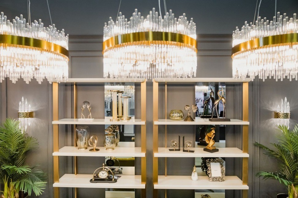 Люстра Cleo M золото d60см h35см (TT-00002173)