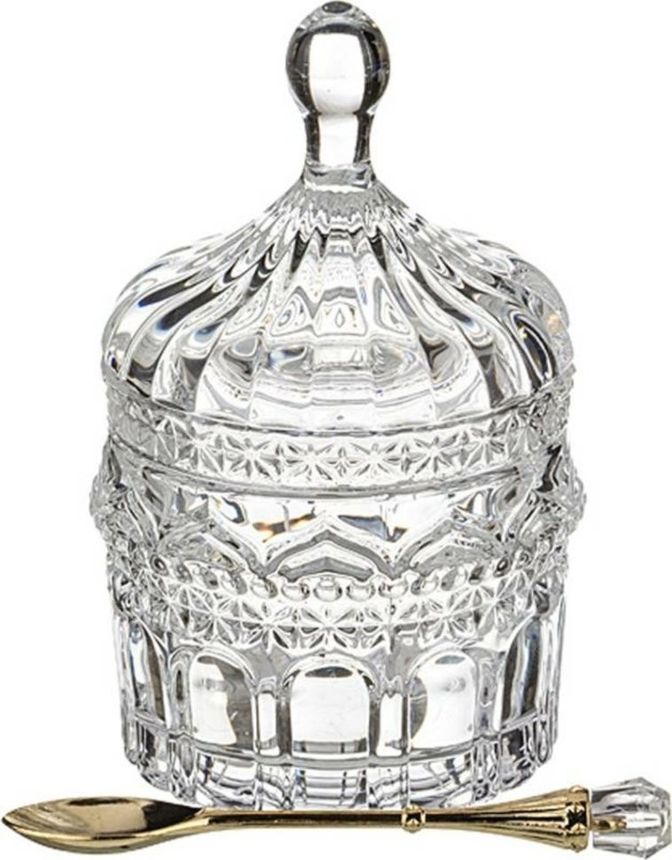 Икорница с ложкой 155 мл 8,5*8,5 см. высота=13 см. коллекция "muza" Lefard (355-211)