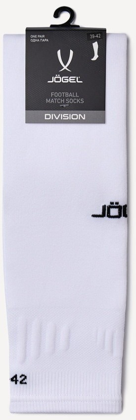 Гольфы футбольные JOGEL MATCH FOOTLESS SOCKS, белый (2111768)