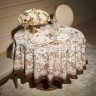 Скатерть круглая " royal garden" 190 см,белый ,100% хлопок ,твил с пропиткой Lefard (850-754-23)