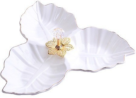 Менажница фарфоровая LORAINE 3 секции (60042)